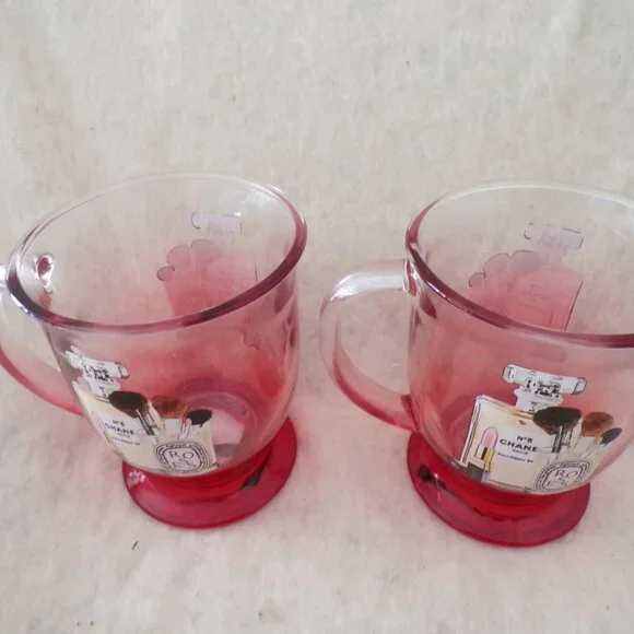 Chanel No 5 Amanda Greenwood Designer Label Glass Mug - Picture 2 of 8